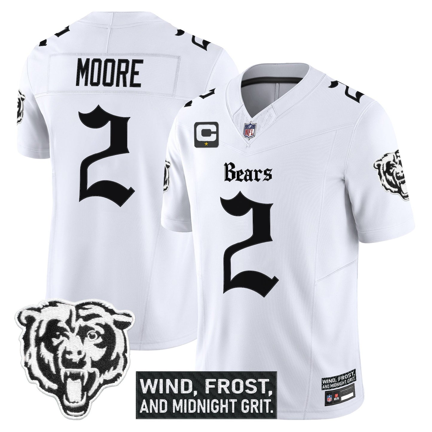 Men's Chicago Bears 'Gothic Midway Legacy' Vapor Limited Jersey - All Stitched