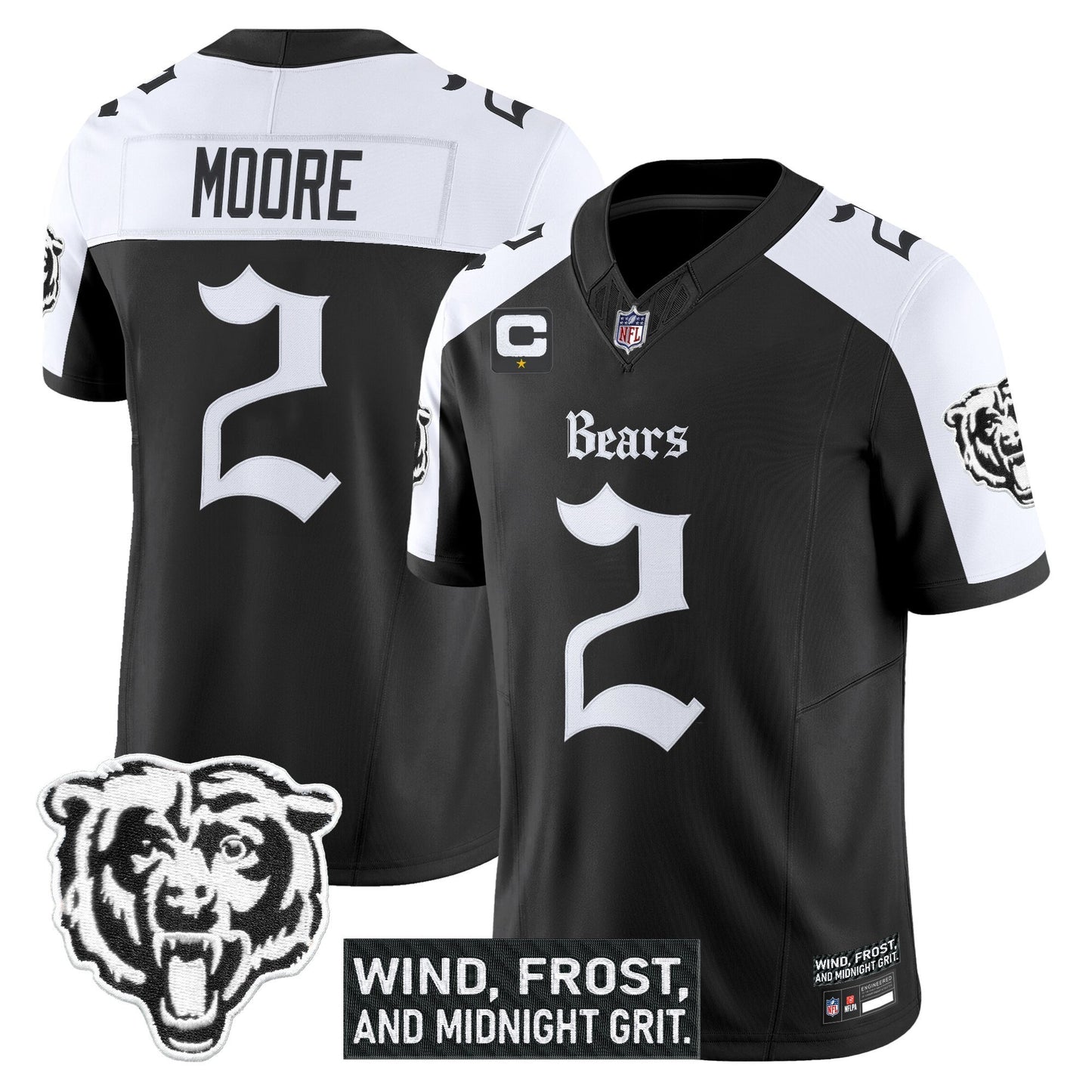 Men's Chicago Bears 'Gothic Midway Legacy' Vapor Limited Jersey - All Stitched