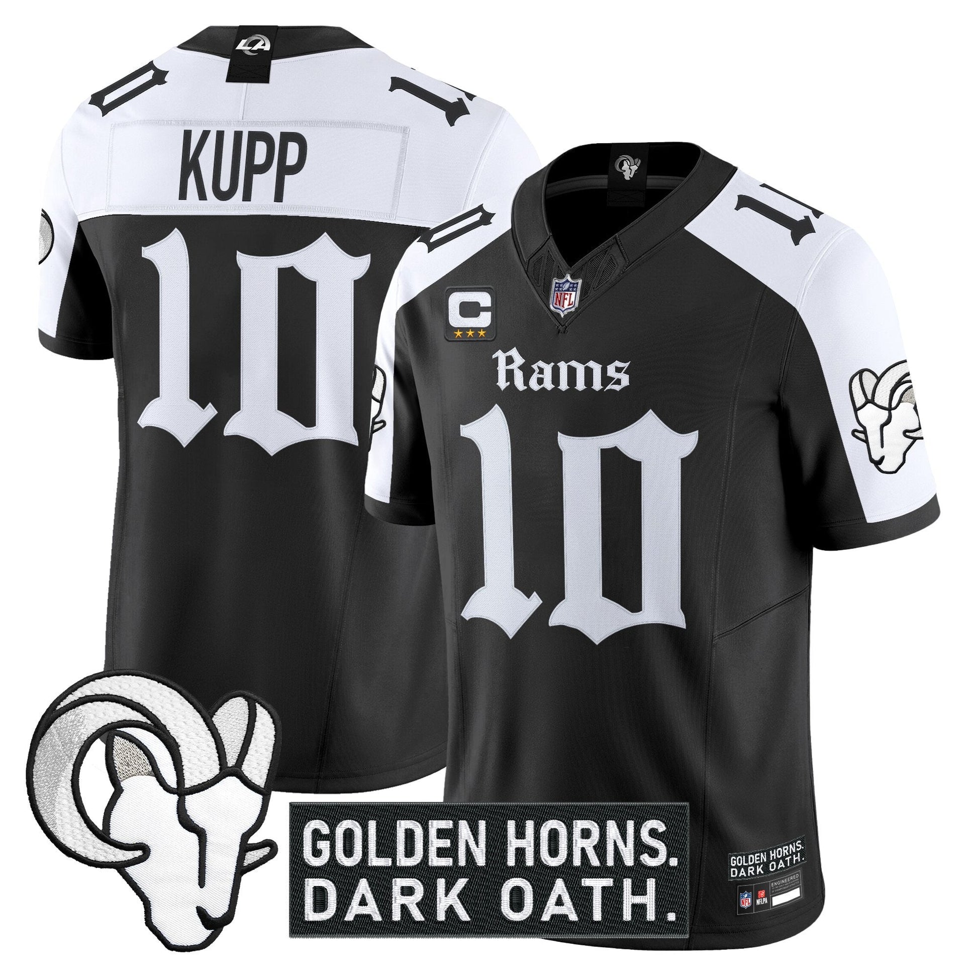 Men's Los Angeles Rams 'Gothic Horns Reforged Edition' Vapor Limited Jersey - All Stitched