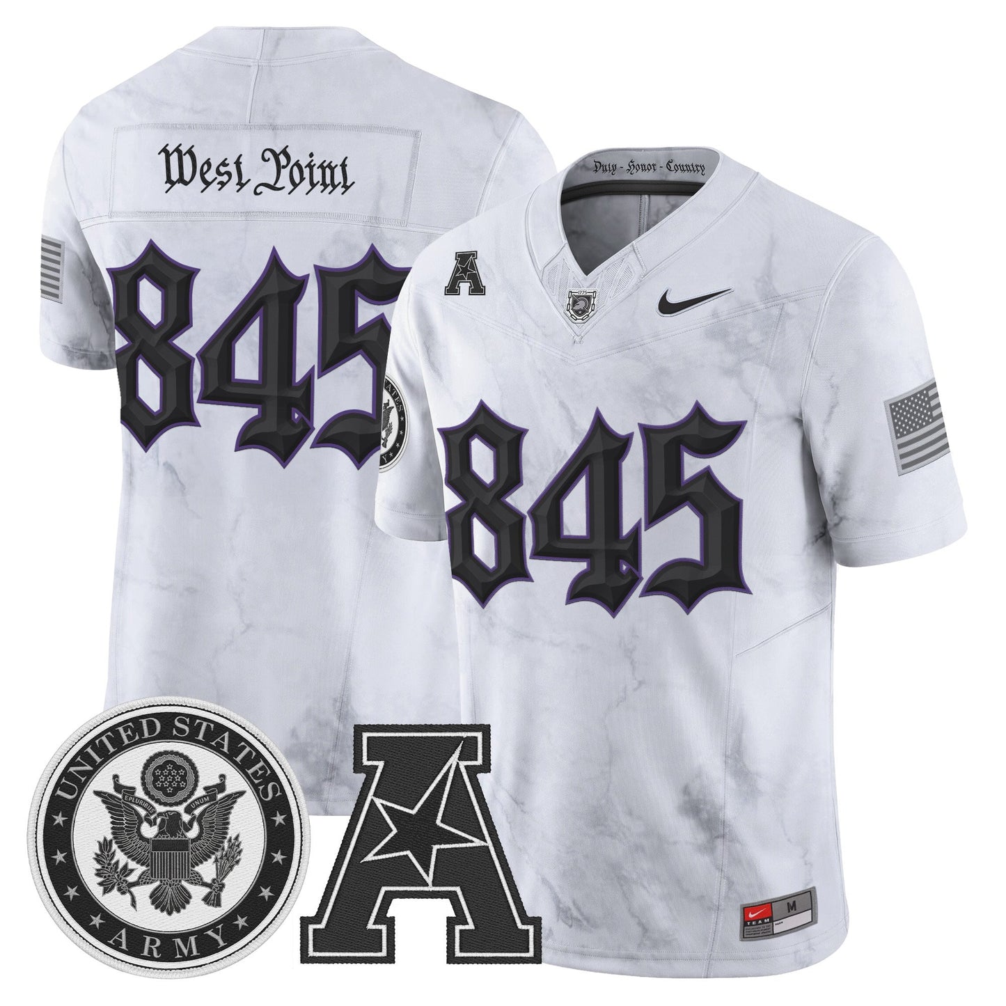 Men's Army Black Knights Honoring 250 Years Of Service And Sacrifice Vapor Limited Jersey - All Stitched