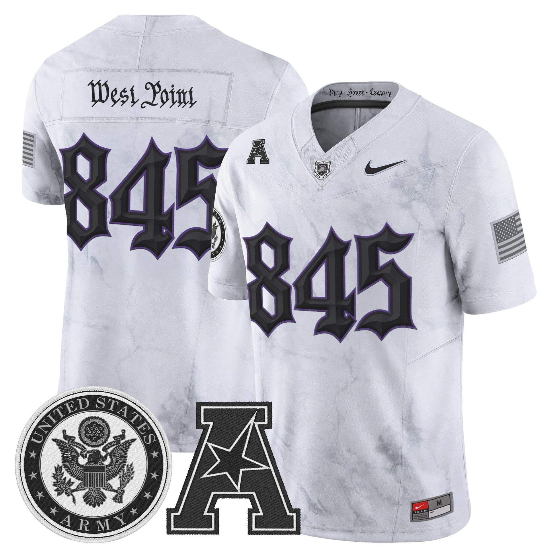 Men's Army Black Knights Honoring 250 Years Of Service And Sacrifice Vapor Limited Jersey - All Stitched