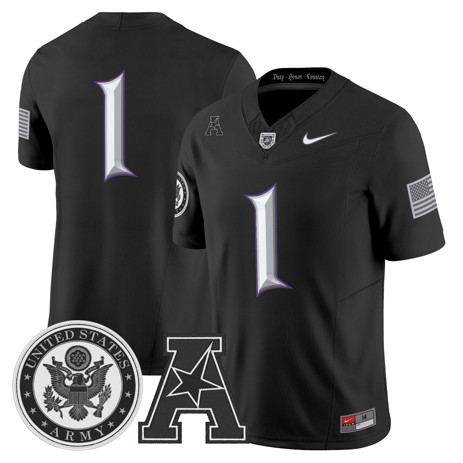 Men's Army Black Knights Honoring 250 Years Of Service And Sacrifice Vapor Limited Jersey - All Stitched