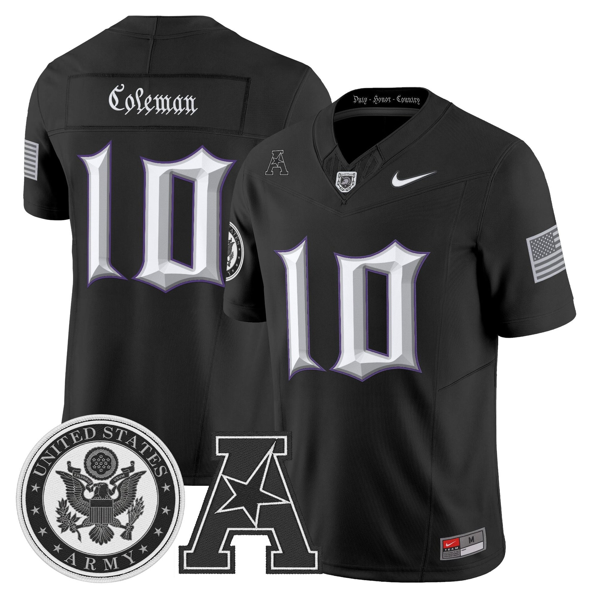 Men's Army Black Knights Honoring 250 Years Of Service And Sacrifice Vapor Limited Jersey - All Stitched