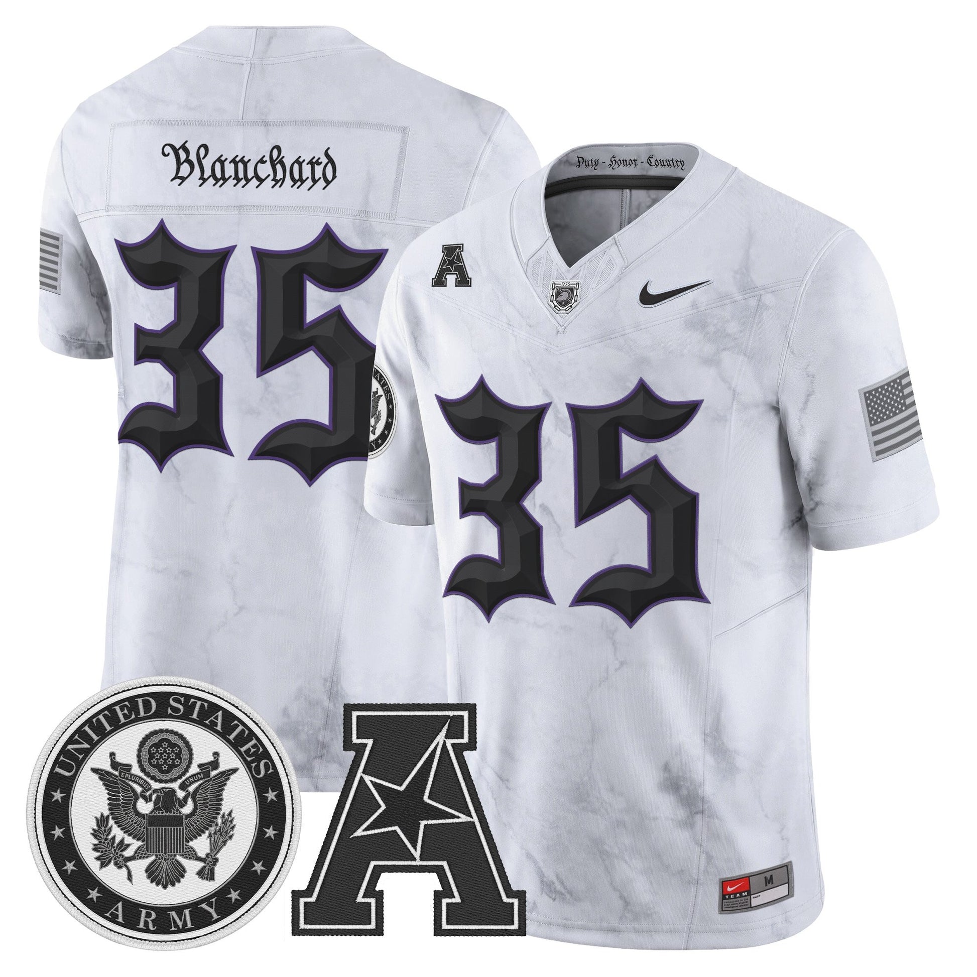Men's Army Black Knights Honoring 250 Years Of Service And Sacrifice Vapor Limited Jersey - All Stitched