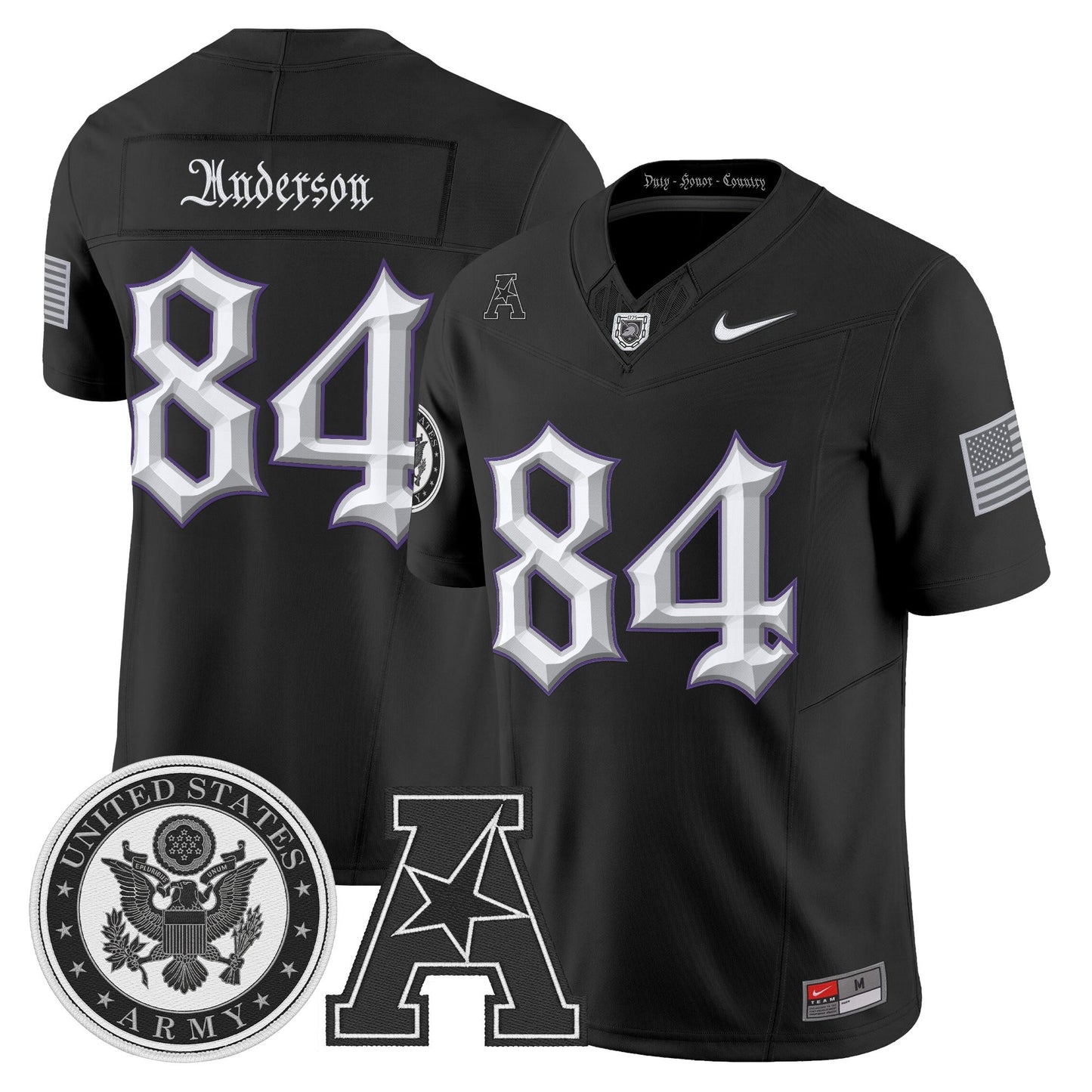 Men's Army Black Knights Honoring 250 Years Of Service And Sacrifice Vapor Limited Jersey - All Stitched