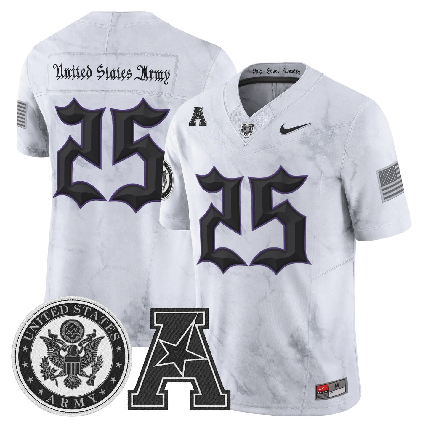 Men's Army Black Knights Honoring 250 Years Of Service And Sacrifice Vapor Limited Jersey - All Stitched