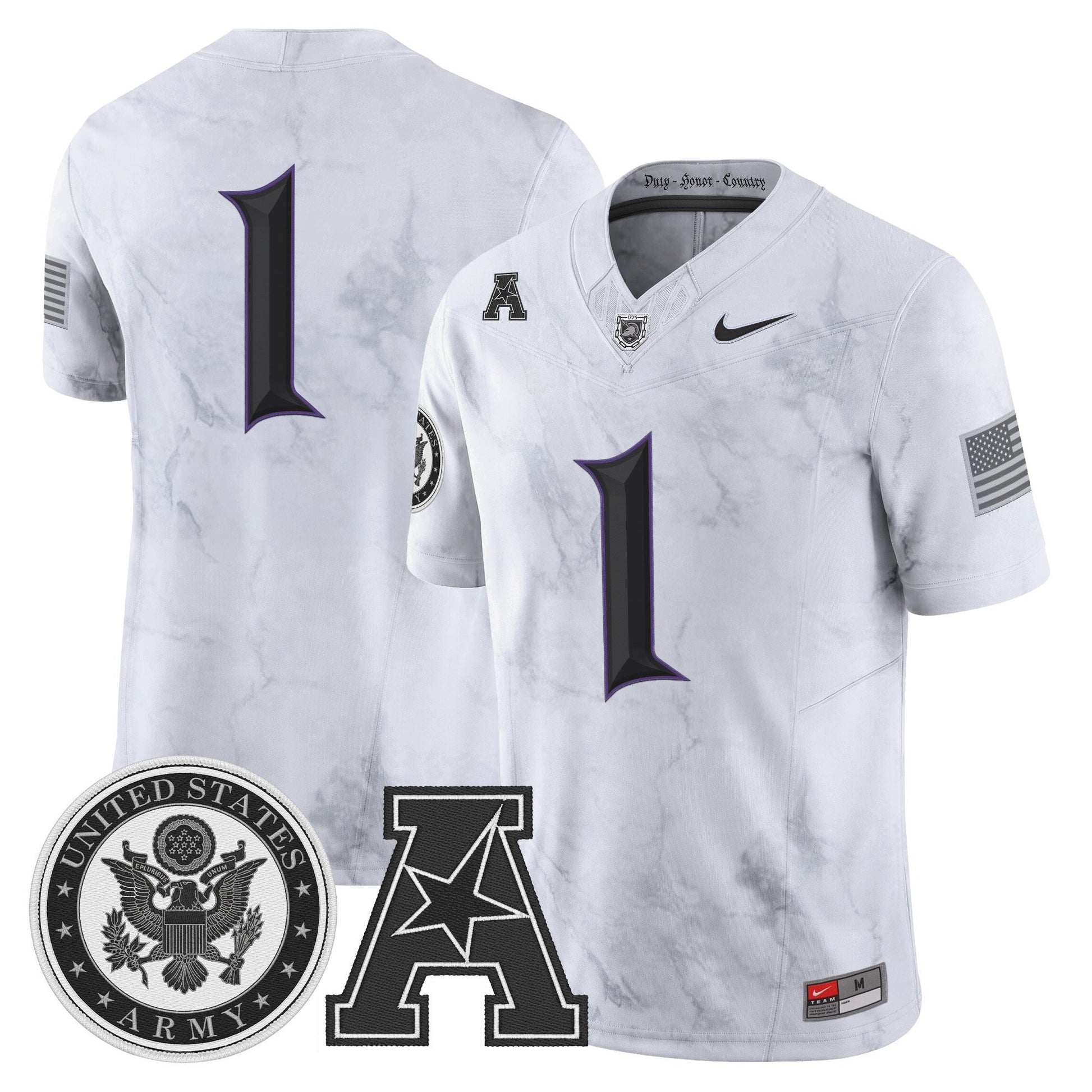 Men's Army Black Knights Honoring 250 Years Of Service And Sacrifice Vapor Limited Jersey - All Stitched