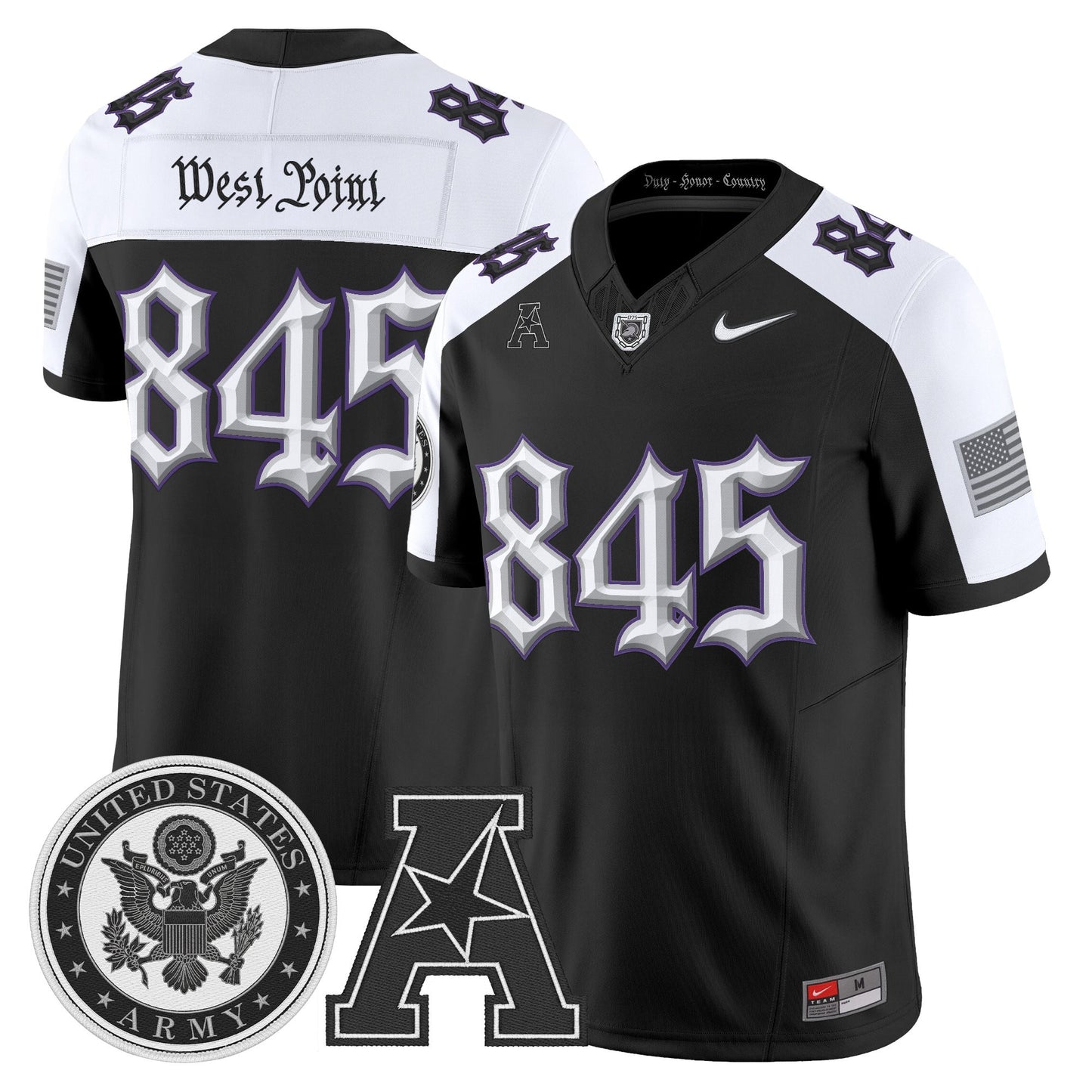 Men's Army Black Knights Honoring 250 Years Of Service And Sacrifice Vapor Limited Jersey - All Stitched