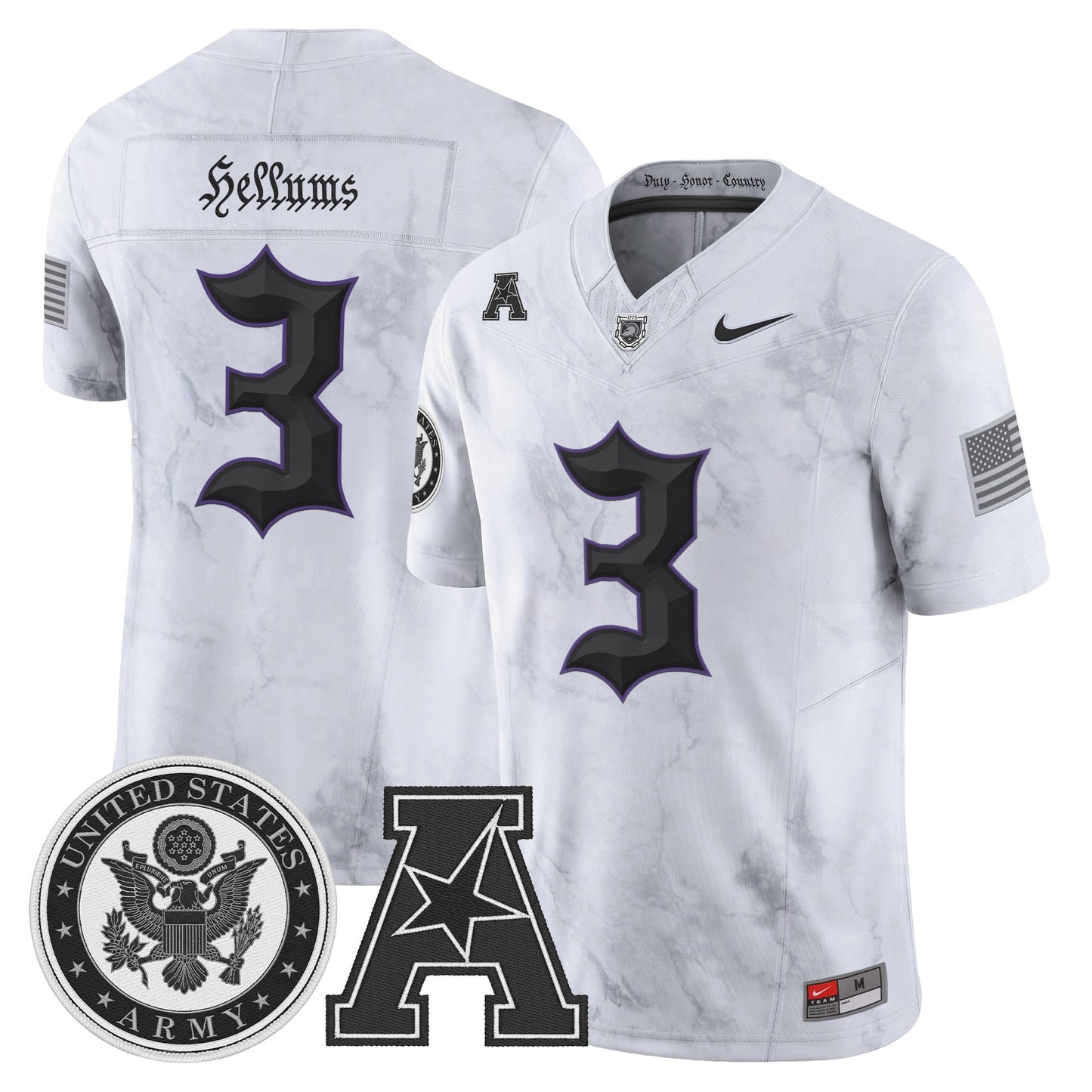 Men's Army Black Knights Honoring 250 Years Of Service And Sacrifice Vapor Limited Jersey - All Stitched