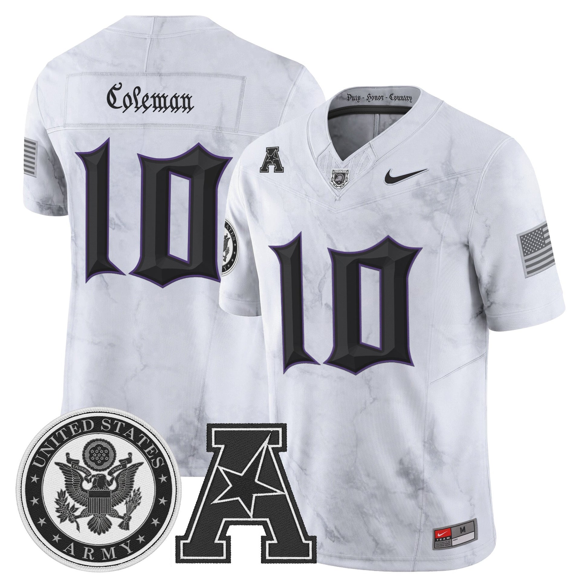 Men's Army Black Knights Honoring 250 Years Of Service And Sacrifice Vapor Limited Jersey - All Stitched