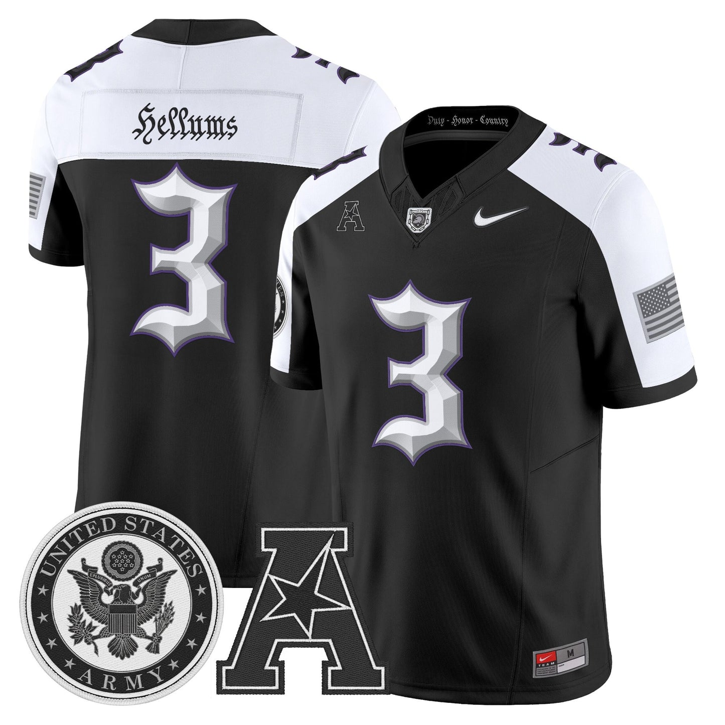 Men's Army Black Knights Honoring 250 Years Of Service And Sacrifice Vapor Limited Jersey - All Stitched