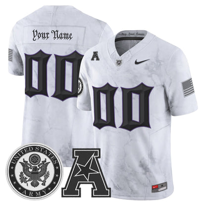 Army Black Knights Honoring 250 Years Of Service And Sacrifice Vapor Limited Custom Jersey - All Stitched