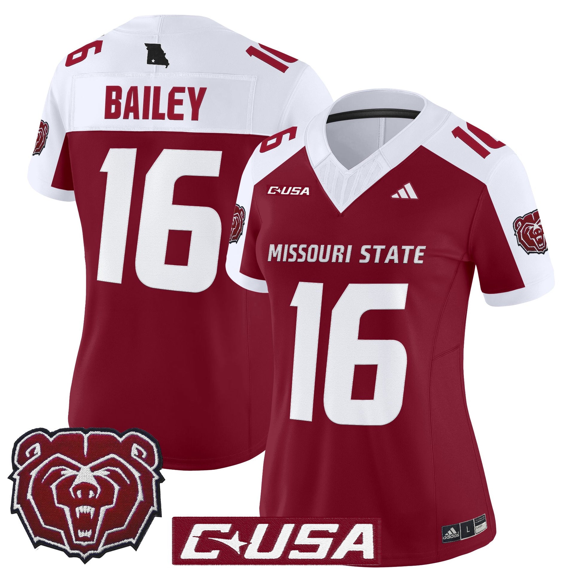 Women's Missouri State Bears 2025 Vapor Limited Jersey - All Stitched
