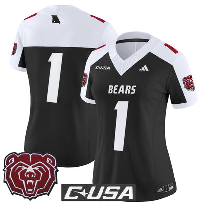 Women's Missouri State Bears 2025 Vapor Limited Jersey - All Stitched