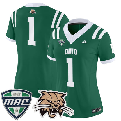 Women's Ohio Bobcats 2025 Vapor Limited Jersey - All Stitched