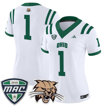 Women's Ohio Bobcats 2025 Vapor Limited Jersey - All Stitched