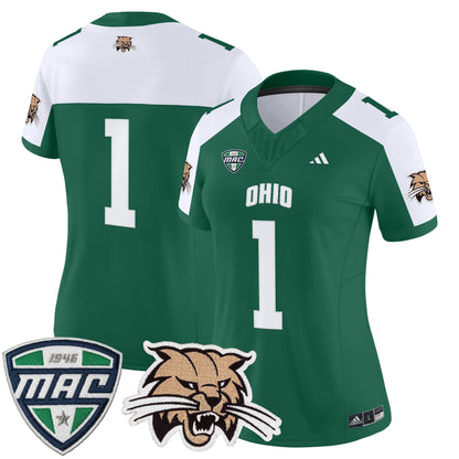Women's Ohio Bobcats 2025 Vapor Limited Jersey - All Stitched