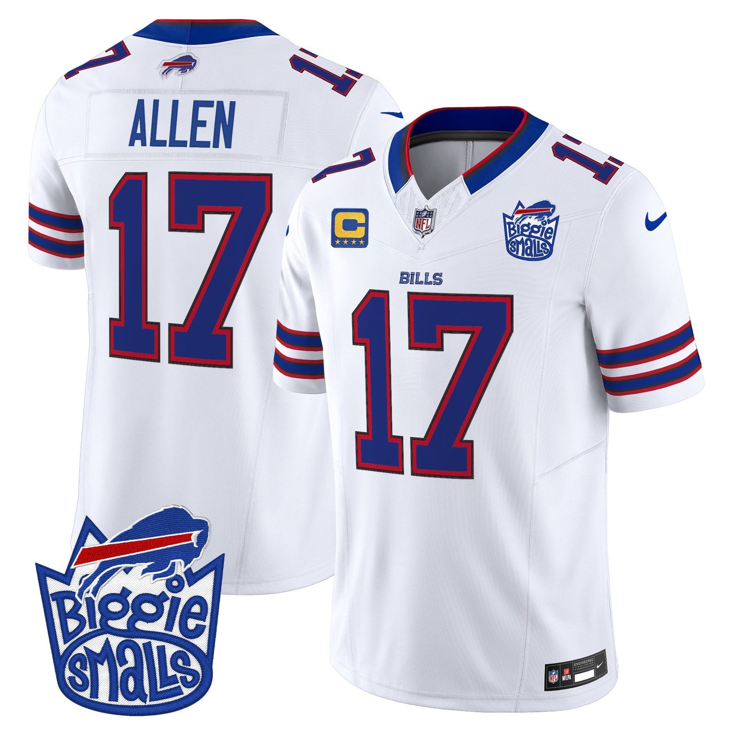 Men's Biggie Smalls × Buffalo Bills Vapor Limited Jersey - All stitched