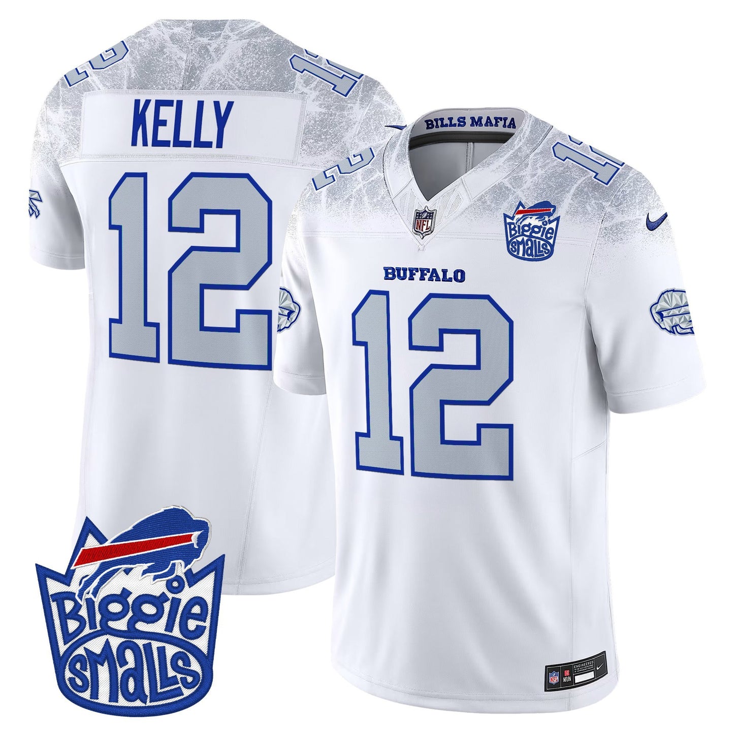 Men's Biggie Smalls × Buffalo Bills Vapor Limited Jersey - All stitched