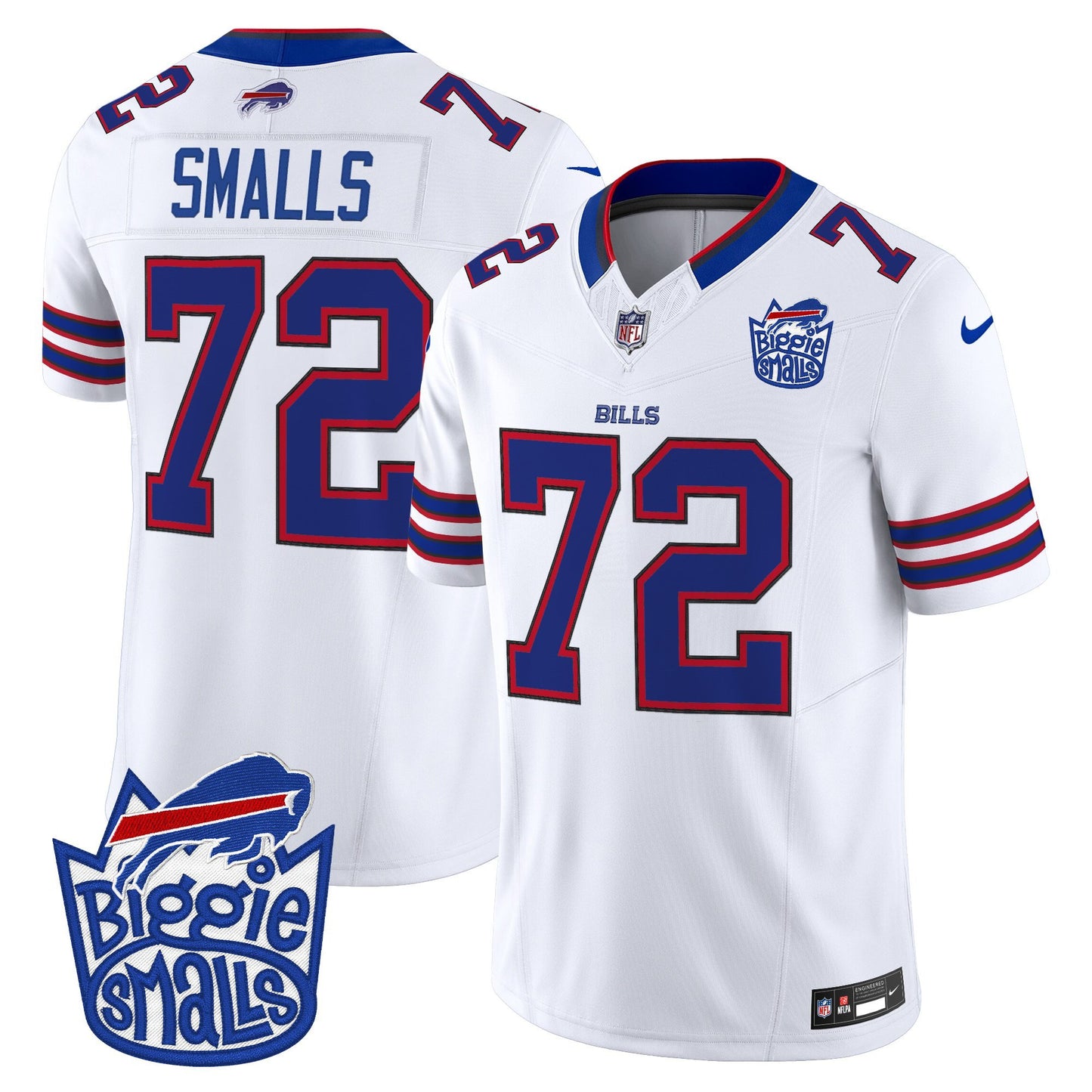 Men's Biggie Smalls × Buffalo Bills Vapor Limited Jersey - All stitched