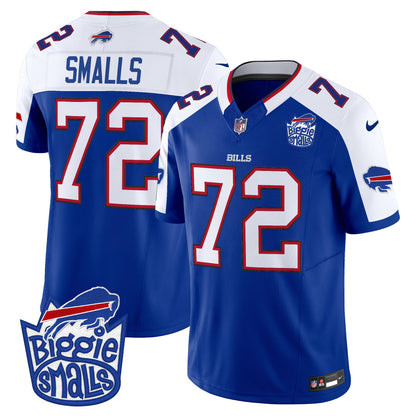 Men's Biggie Smalls × Buffalo Bills Vapor Limited Jersey - All stitched