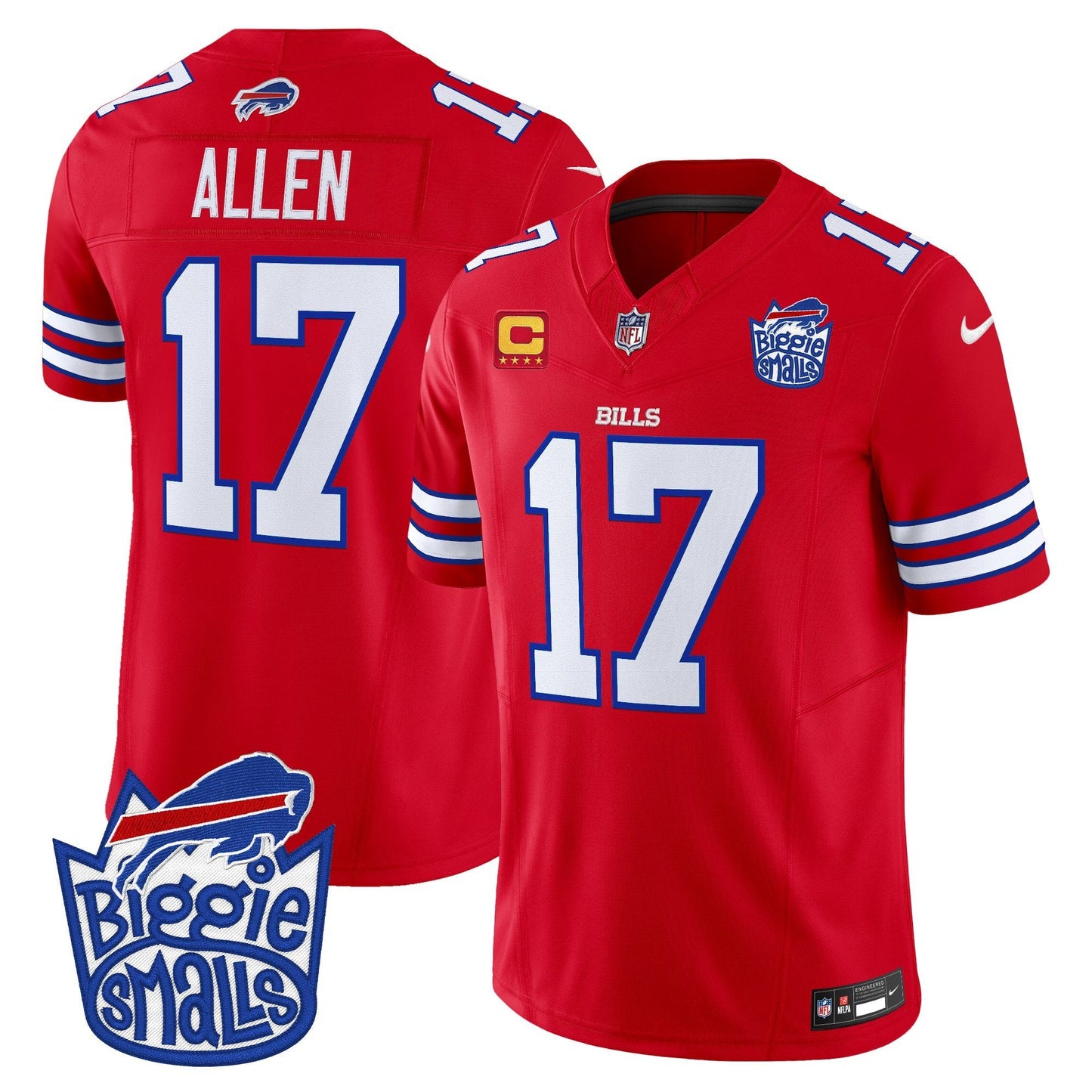 Men's Biggie Smalls × Buffalo Bills Vapor Limited Jersey - All stitched