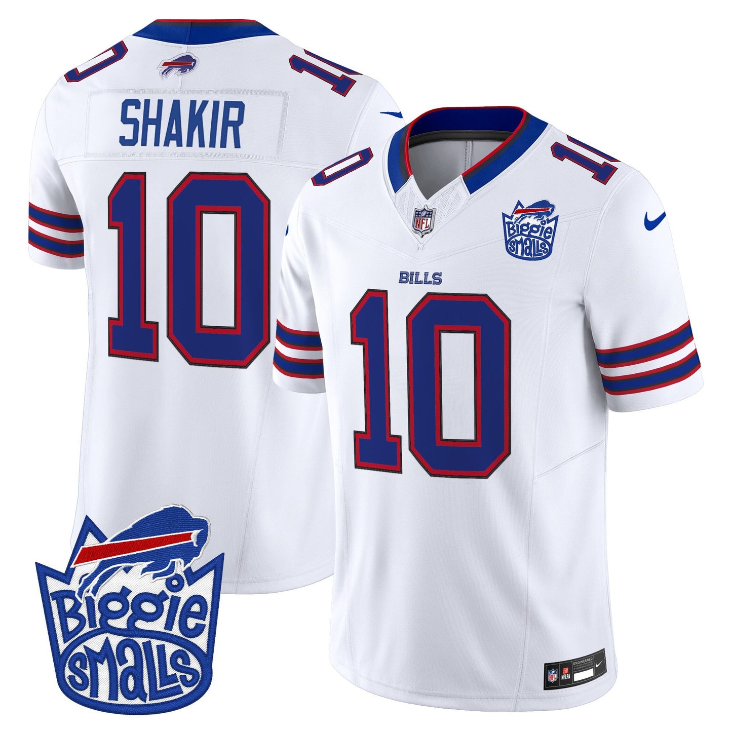 Men's Biggie Smalls × Buffalo Bills Vapor Limited Jersey - All stitched