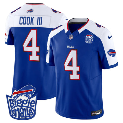 Men's Biggie Smalls × Buffalo Bills Vapor Limited Jersey - All stitched