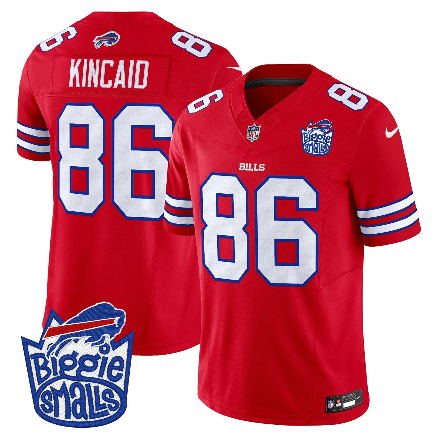 Men's Biggie Smalls × Buffalo Bills Vapor Limited Jersey - All stitched