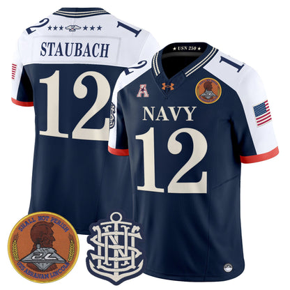 Men's Navy Midshipmen 250th Anniversary Vapor Limited Jersey - Stitched