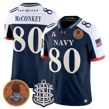 Men's Navy Midshipmen 250th Anniversary Vapor Limited Jersey - Stitched
