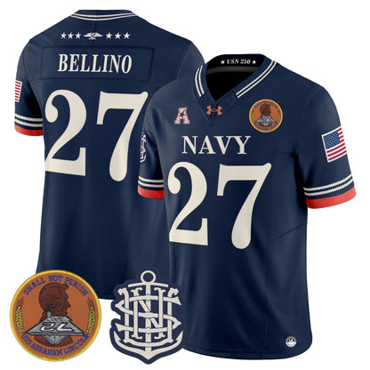 Men's Navy Midshipmen 250th Anniversary Vapor Limited Jersey - Stitched