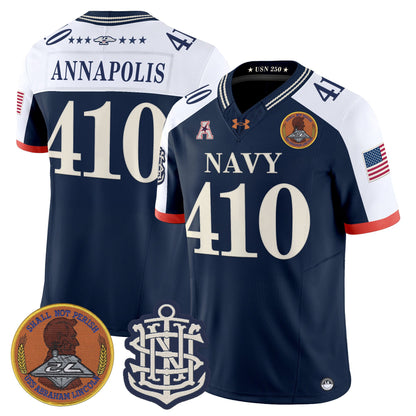 Men's Navy Midshipmen 250th Anniversary Vapor Limited Jersey - Stitched