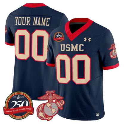 United States Marine Corps Vapor Limited Custom Jersey - 250th Anniversary Patch - All Stitched