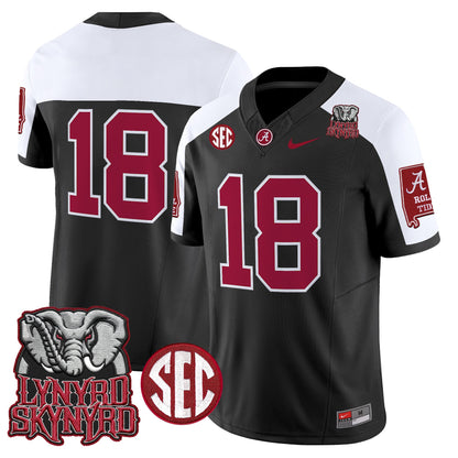 Men's Alabama Crimson Tide x Lynyrd Skynyrd Vapor Limited Jersey - Alabama Map - All Stitched