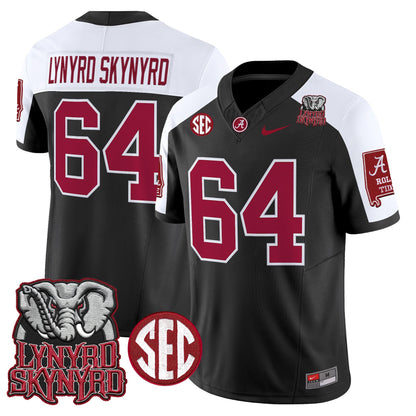 Men's Alabama Crimson Tide x Lynyrd Skynyrd Vapor Limited Jersey - Alabama Map - All Stitched