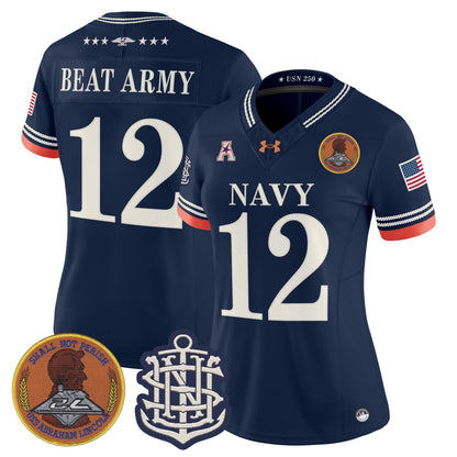 Women's Navy Midshipmen 250th Anniversary Vapor Limited Jersey - Stitched