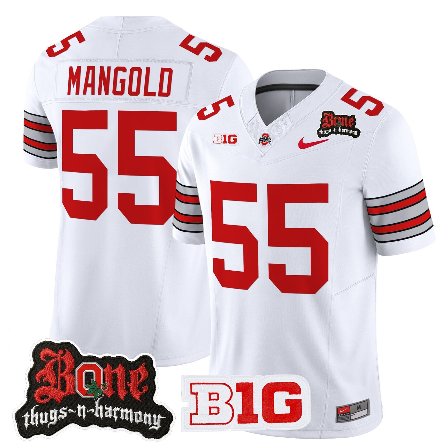 Men's Ohio State Buckeyes x Bone Thugs-N-Harmony Vapor Limited Jersey - Heritage Stripe Edition - All Stitched