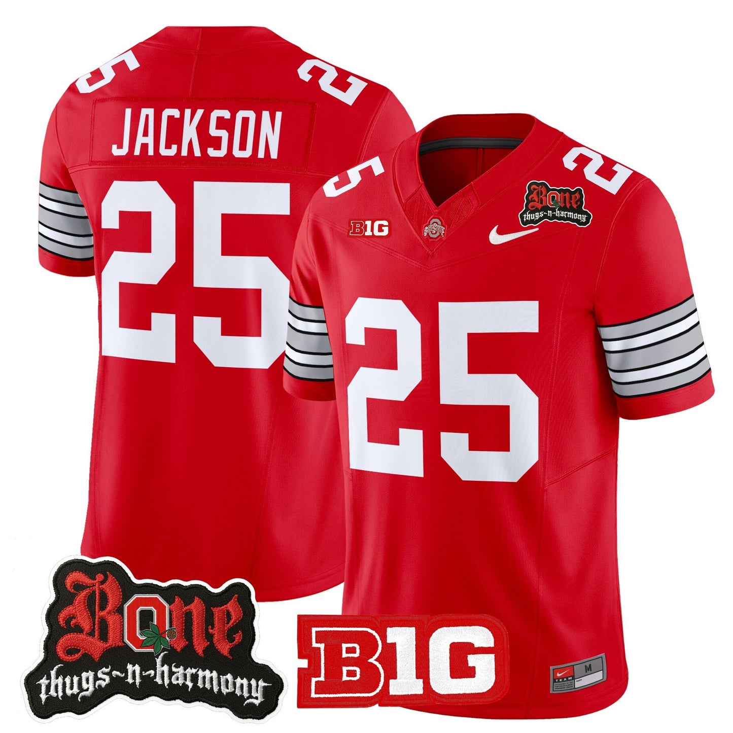 Men's Ohio State Buckeyes x Bone Thugs-N-Harmony Vapor Limited Jersey - Heritage Stripe Edition - All Stitched