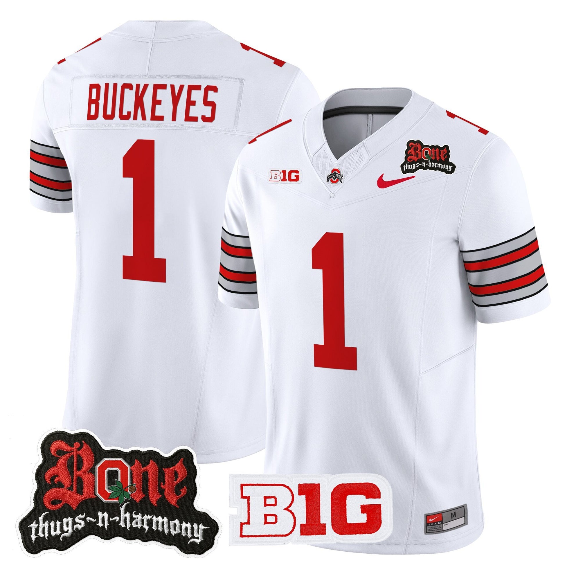 Men's Ohio State Buckeyes x Bone Thugs-N-Harmony Vapor Limited Jersey - Heritage Stripe Edition - All Stitched