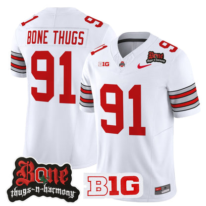 Men's Ohio State Buckeyes x Bone Thugs-N-Harmony Vapor Limited Jersey - Heritage Stripe Edition - All Stitched