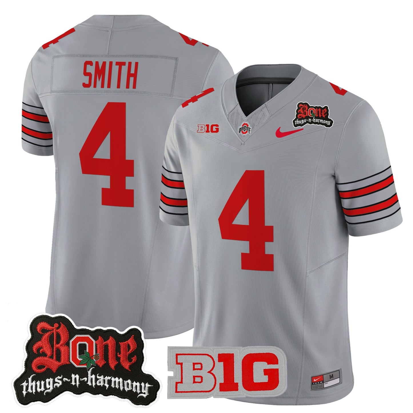 Men's Ohio State Buckeyes x Bone Thugs-N-Harmony Vapor Limited Jersey - Heritage Stripe Edition - All Stitched