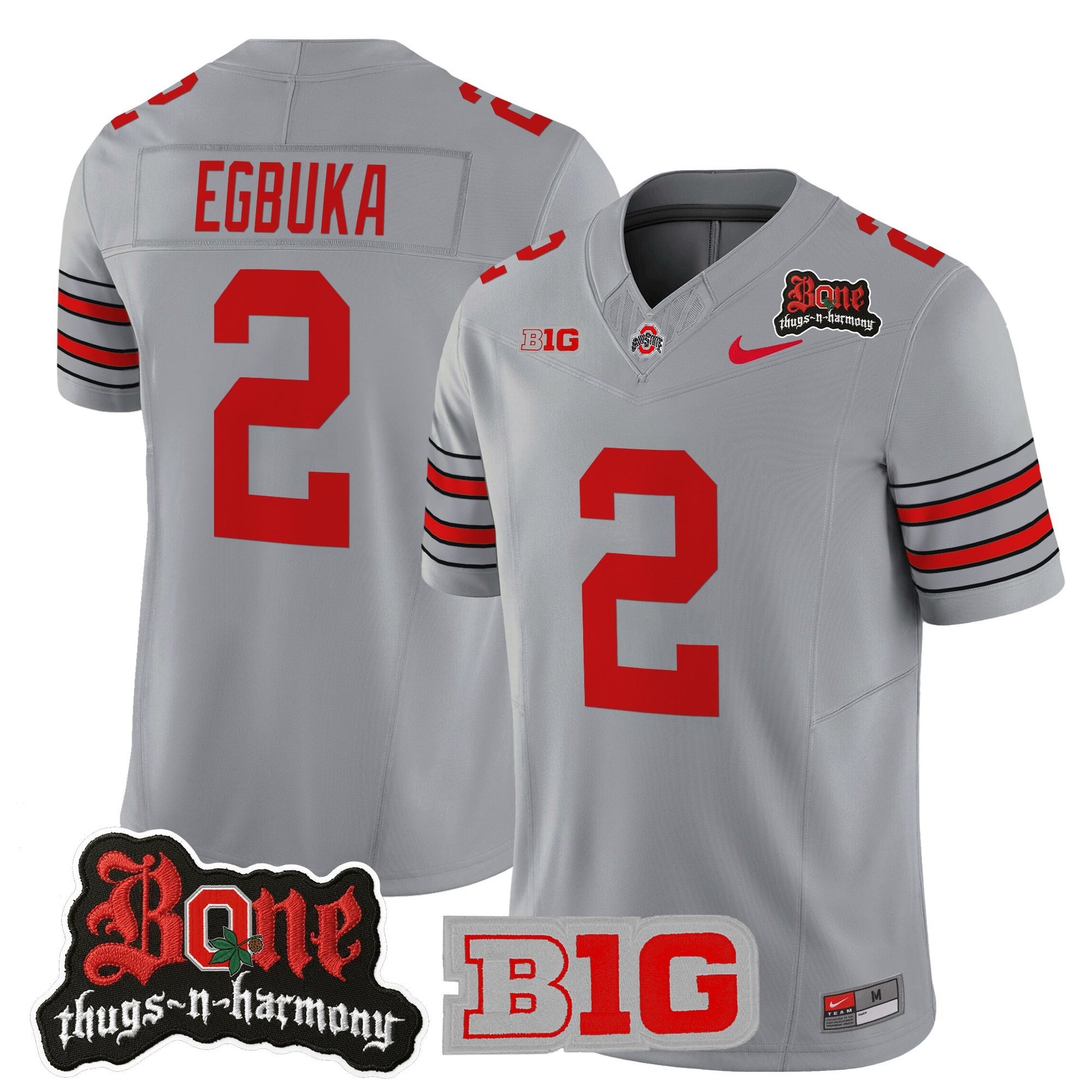 Men's Ohio State Buckeyes x Bone Thugs-N-Harmony Vapor Limited Jersey - Heritage Stripe Edition - All Stitched