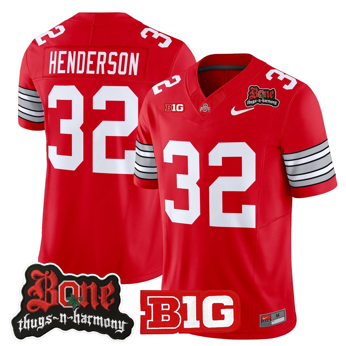 Men's Ohio State Buckeyes x Bone Thugs-N-Harmony Vapor Limited Jersey - Heritage Stripe Edition - All Stitched