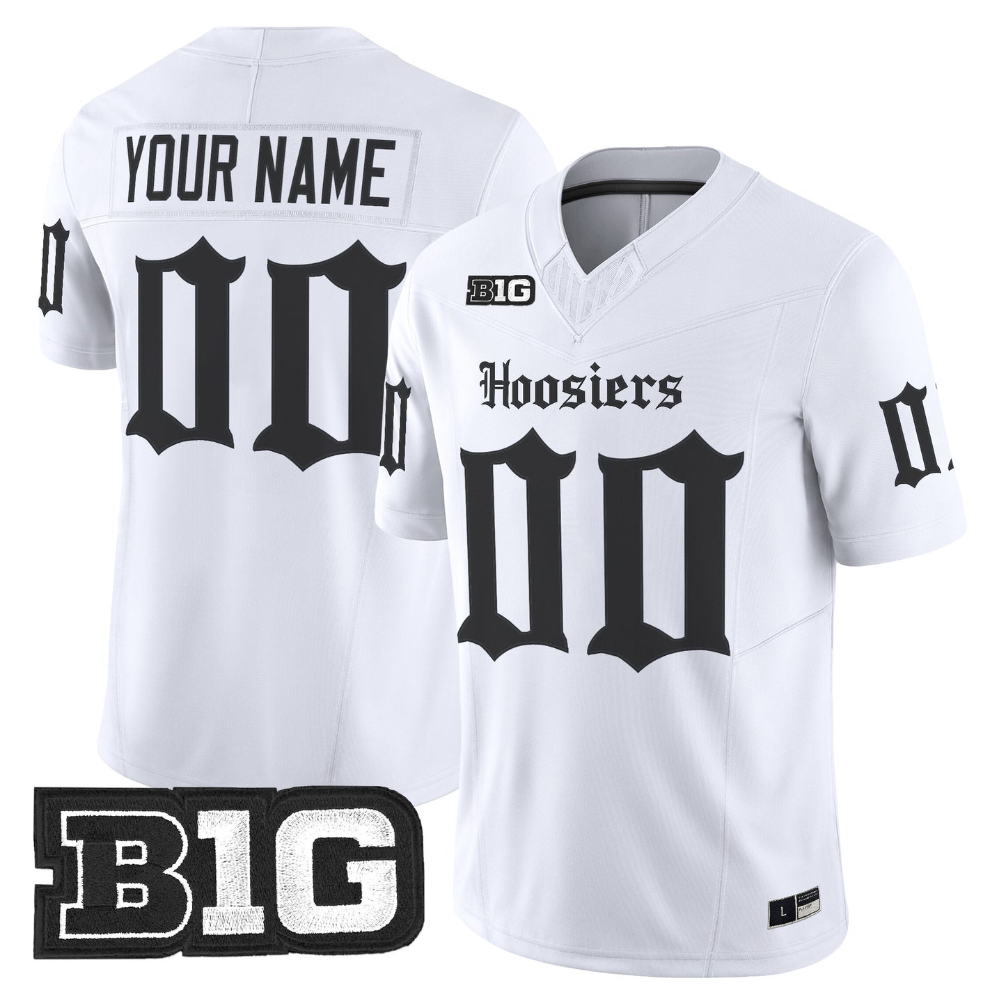 Indiana Hoosiers 'Gothic Edition' Vapor Limited Custom Jersey - All Stitched