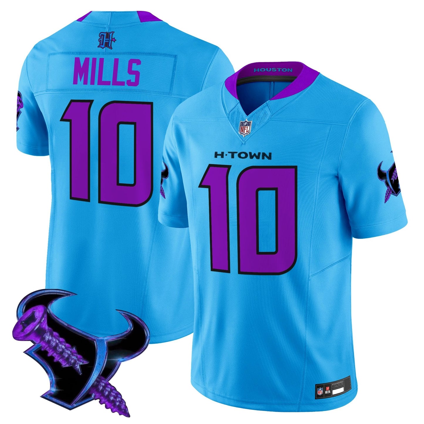 Men's Houston Texans 2025 DJ Screw Vapor Limited Jersey - All Stitched