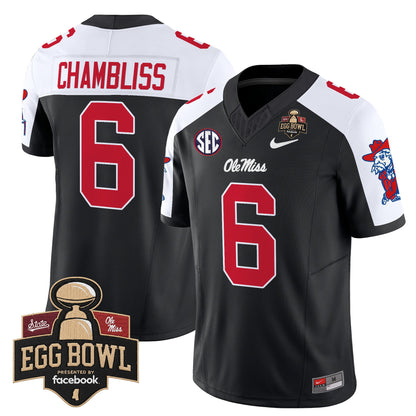 Men's Ole Miss Rebels 2025 Egg Bowl Vapor Limited Jersey - All Stitched