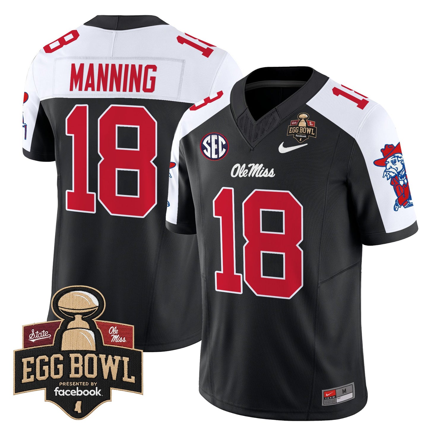 Men's Ole Miss Rebels 2025 Egg Bowl Vapor Limited Jersey - All Stitched