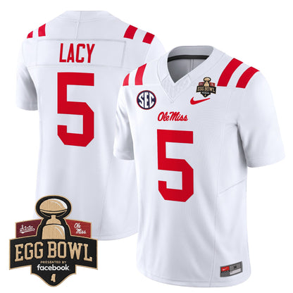 Men's Ole Miss Rebels 2025 Egg Bowl Vapor Limited Jersey - All Stitched