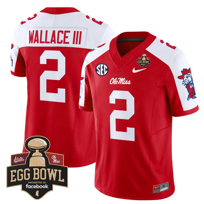 Men's Ole Miss Rebels 2025 Egg Bowl Vapor Limited Jersey - All Stitched
